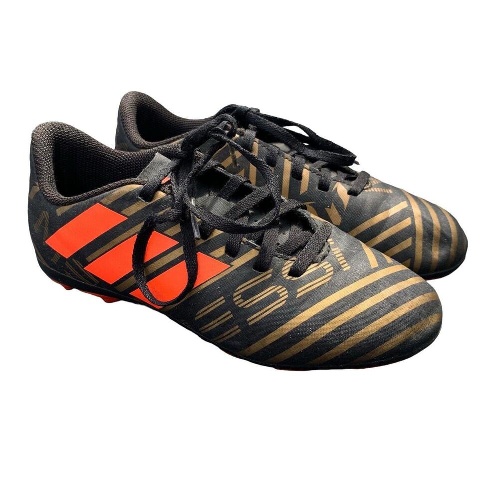 adidas Messi Kids Black and Orange Soccer Cleats